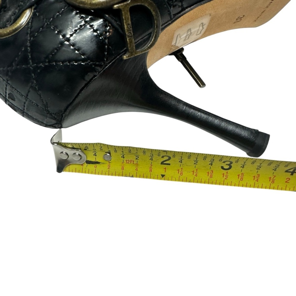 Dior Cannage Black Leather Ankle Booties 38 - Picture 12 of 15